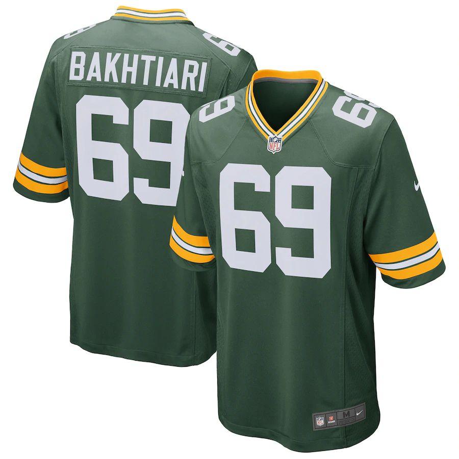 Men's David Bakhtiari Green Player Limited Team Jersey
