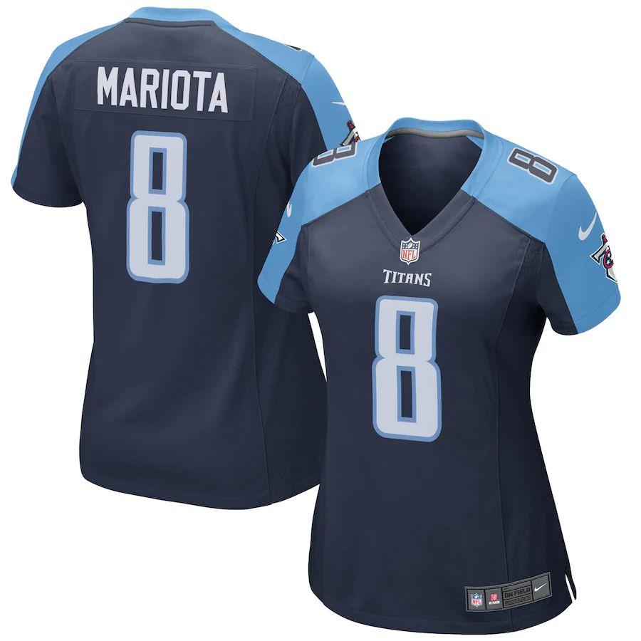 Women's Marcus Mariota Navy Player Limited Team Jersey