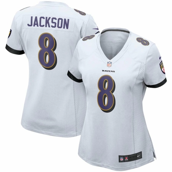Women's Lamar Jackson White Player Limited Team Jersey