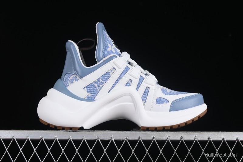 Louis Vuitton Archlight Sneakers with Wave-shaped Sole and Oversized Tongue - MBJ0