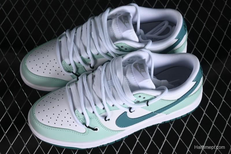 Nike SB Dunk Low White Green Skateboarding Shoes - FD9911-101