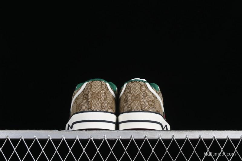 Gucci Tennis 1977 Print Sneaker Retro Casual Canvas Shoes - 02JPO9064