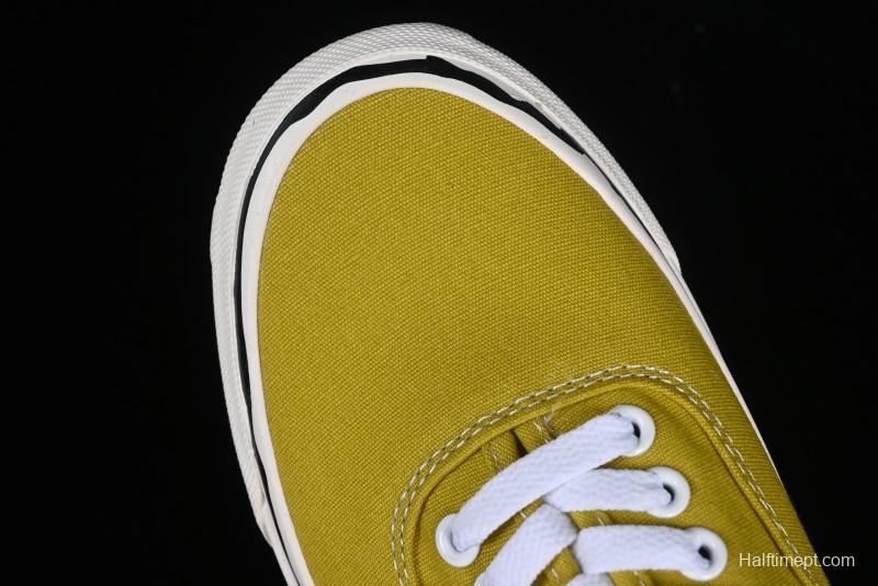 Kamiya Vulcanize Sneaker 23AW High-End Line Dissolved Yellow Canvas Shoes with Smiley Face Print Low-Top - M.C3