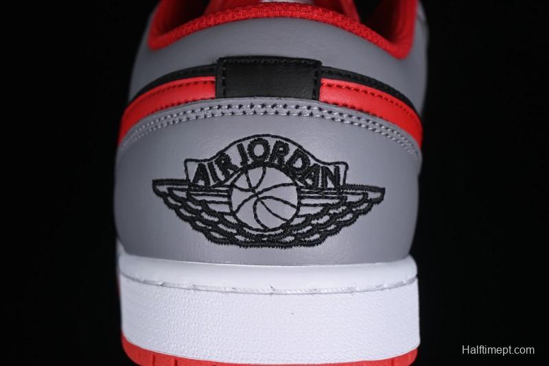 Nike Air Jordan 1 Low AJ1 Cement Grey Low-Top Casual Sneakers - 553558-060