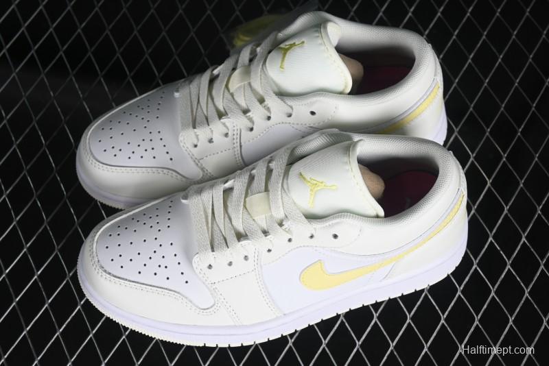 Nike Air Jordan 1 Low AJ1 Lemon Yellow Low-Top Casual Sneakers - FV8486-181