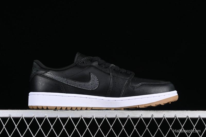 Nike Air Jordan 1 Low Golf Shoes Black Snake Pattern - DD9315-005