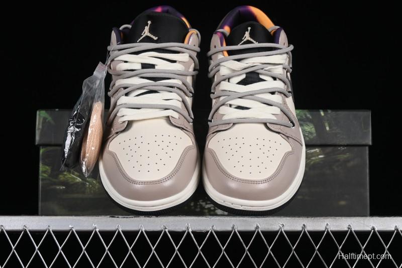 Nike Air Jordan 1 Low AJ1 Panda Prank Street Graffiti - Angel Demon Low Top Basketball Shoes - DQ8421-001