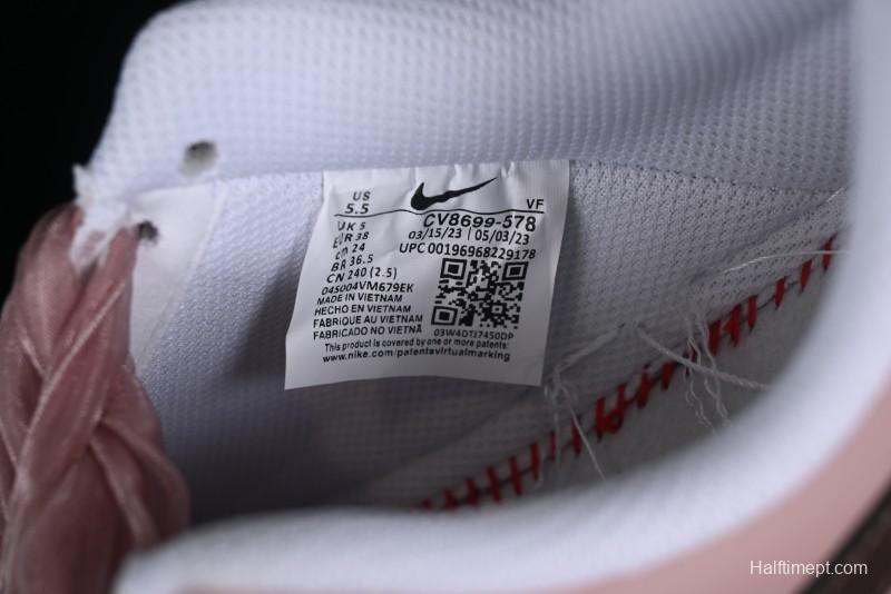 Nike Air Force 1 '07 Low Casual Sneakers in Dusty Rose with Hand-Painted Details - CV8699-578