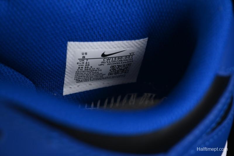 Nike SB Dunk Low Black Blue Colorway Low-Top Casual Skateboarding Shoes - CW1590-001