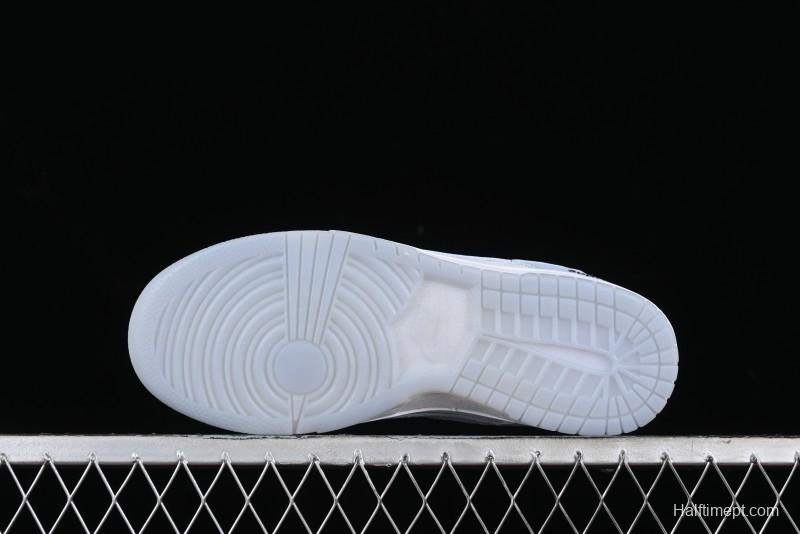 Nike SB Dunk Low Supreme Collaboration - Ice Crystal Blue Anniversary High-End Custom Low-Top Casual Skate Shoes - JH8039-939