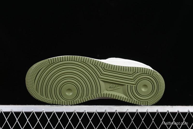 Nike Air Force 1 '07 Low LV Collaboration - Beige Green Double Swoosh Casual Sneakers - XZ6188-003