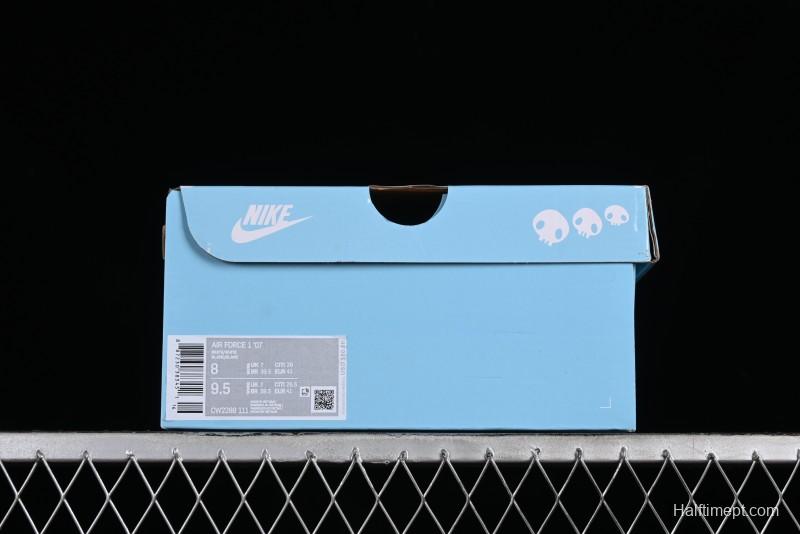 Nike Air Force 1 Low Witch Collaboration Custom Leather Sneakers with Full-Length Air Cushion - CW2288-111