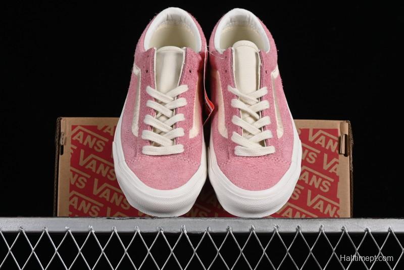 Vans Style 36 Low-Top Skate Shoes with Pink Embroidery - VN000CRPGRN