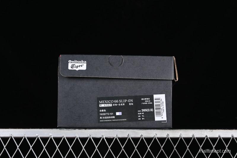 Onitsuka Tiger Mexico 66 Low-Top Canvas Casual Running Shoes - 1183B772-101