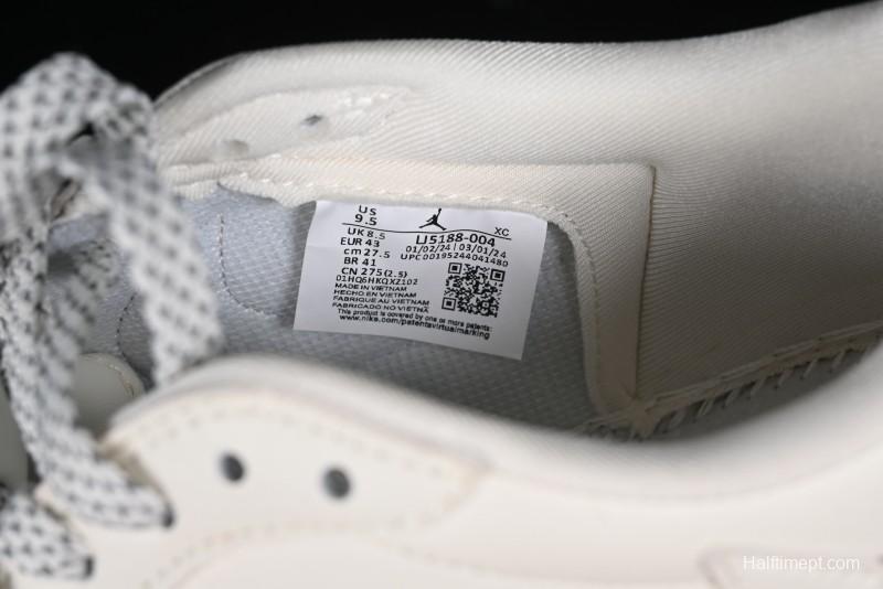 Nike Travis Scott x Fragment Design x Jordan Air Jordan 1 Low OG SP AJ1 LV Grey Denim Culture Casual Sneakers - LJ5188-004