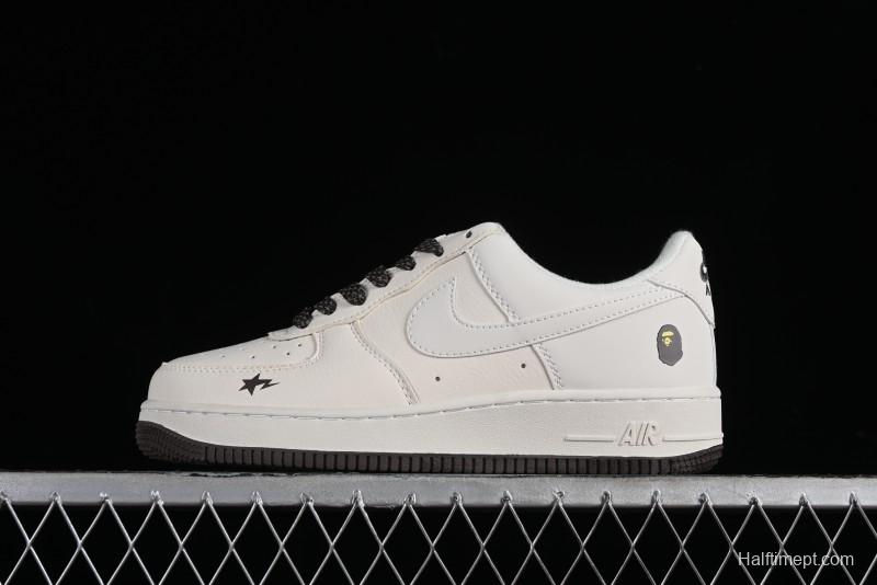 Nike Air Force 1 '07 Low BAPE Collaboration - Beige Black Star FG6688-100
