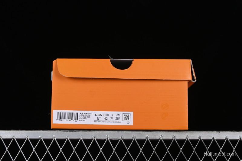 Nike Travis Scott x Fragment Design x Jordan Air Jordan 1 Low OG SP AJ1 LV Peacock Blue Low-top Casual Sneakers - LJ5188-003