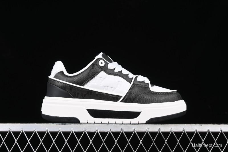 MLB NY Yankees Chunky Liner Classic Monogram Lightweight Platform Sneakers with 6cm Height Boost - 3ASXCMN4N50BKS