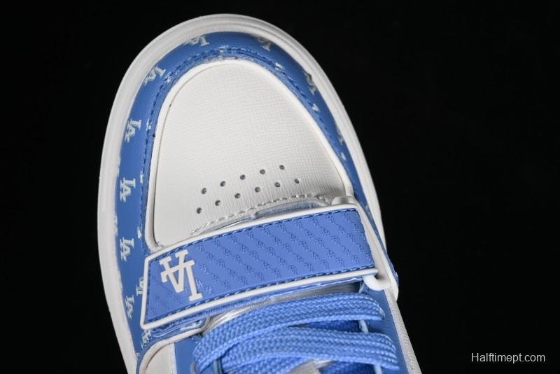 MLB NY Yankees Chunky Liner Lightweight Platform Sneakers with 6cm Height Increase - 3ASXLM13N07CBL