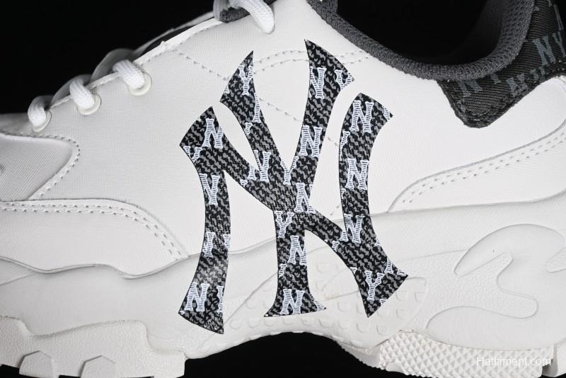 New York Yankees MLB Bigball Chunky Denim Monogram Platform Sandals - 3ASHBDM4N50BKS