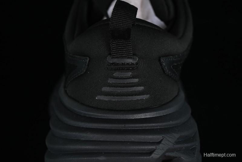 HOKA ONE ONE Bondi 8 Functional Cushioned Running Shoes with Engineered Mesh Upper - 1123202 BBLC