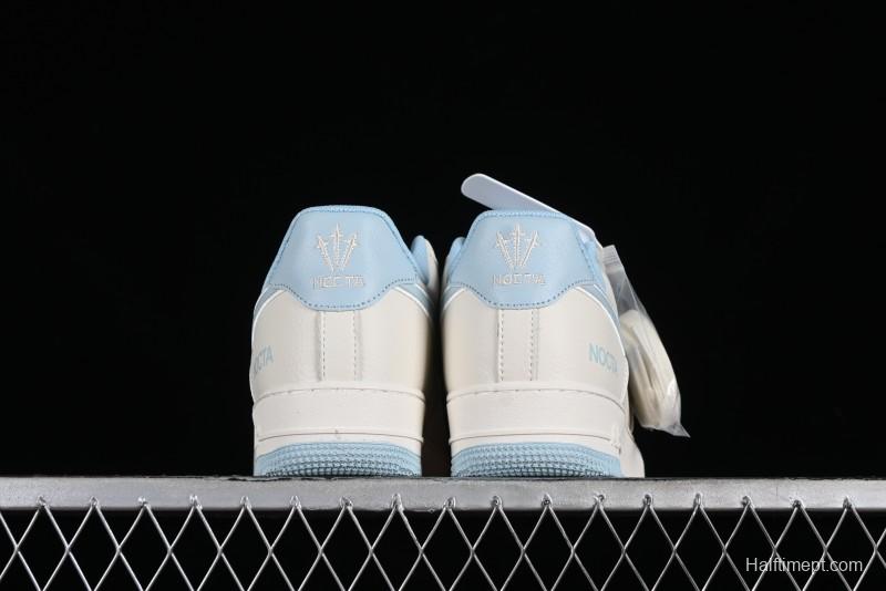 Nike Nocta x Nike Air Force 1 '07 Low Casual Sneakers with 3M Reflective Details and Full-Length Air Cushion - NO0224-026