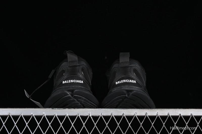 Balenciaga Circuit Lightweight Distressed Print Round Toe Fashion Casual Sneakers - WFLGY1000