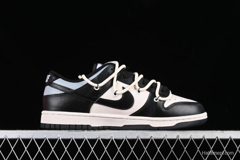 Nike Dunk Low Speed & Fury Distressed Oxidized Metal Punk SB Strap Low-Top Casual Sneakers - DD1391-100