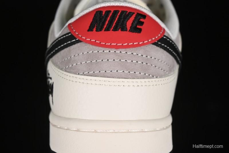 Nike SB Dunk Low Stussy Anniversary Edition Customized Low-Top Casual Skate Shoes - SJ1089-001