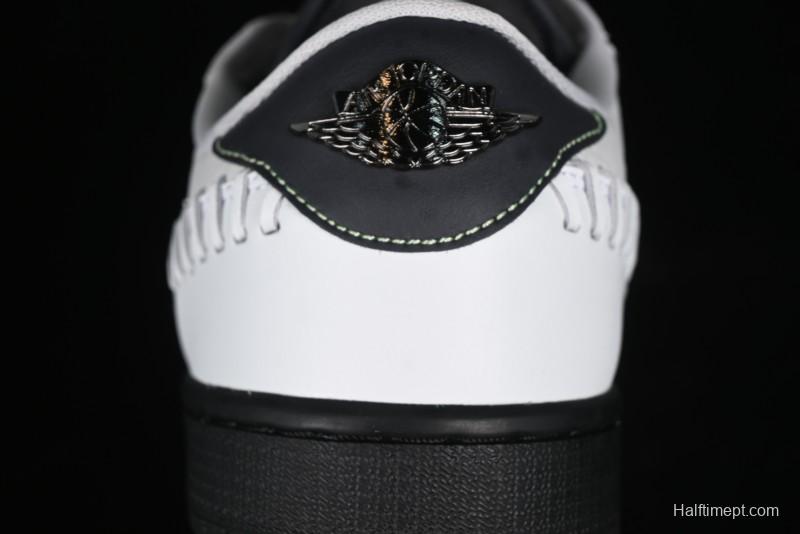 Nike Air Jordan 1 Low Method of Make Casual Sneakers with Metallic Grey Design - HM3689-001