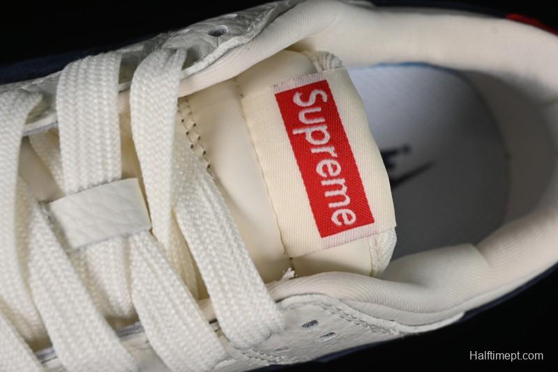 Nike SB Dunk Low Supreme Collaboration - Off White Gum Anniversary Customized Low-Top Casual Skate Shoes - JH8310-945