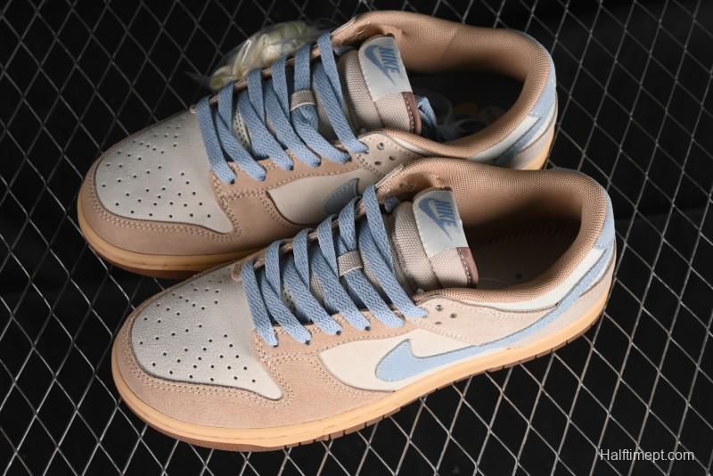 Nike Dunk Low SB Sanddrift Blue Vintage Suede and Light Blue Accent Casual Skate Shoes - HF0106-100