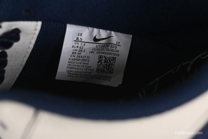 Nike Undefeated x Air Force 1 Low Casual Sneakers in Dark Blue Hemp with Reflective Details - UT2023-205