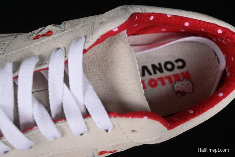 Converse One Star x Hello Kitty Low Top Casual Sneakers with Crystal Outsole and Replaceable Laces - 162937C