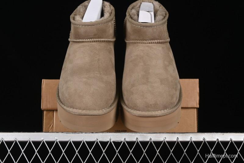 UGG Classic Ultra Mini Platform 3CM Wool Short Boots with TREADLITE Technology - 1135092