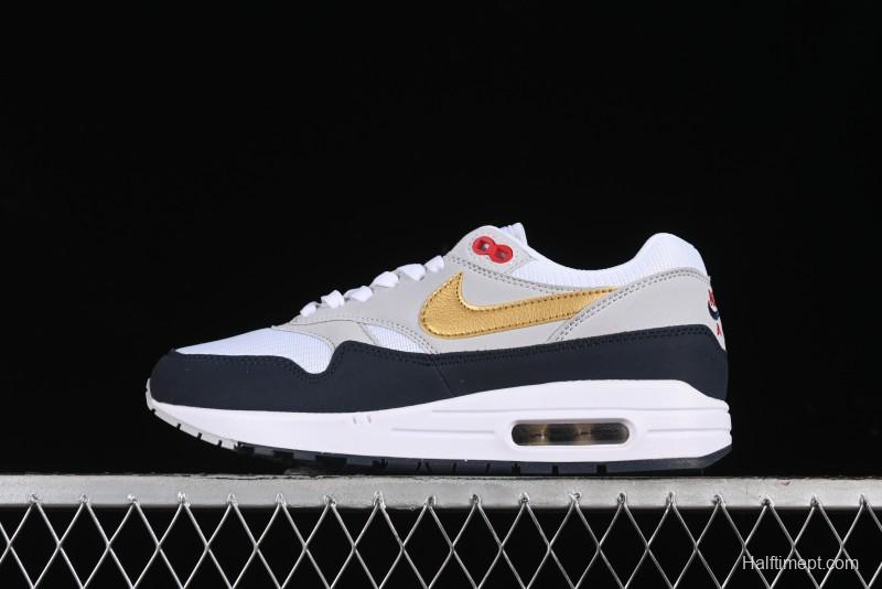 Nike Air Max 1 Retro Running Shoes with Half-Sole Air Cushion - HM9604-400