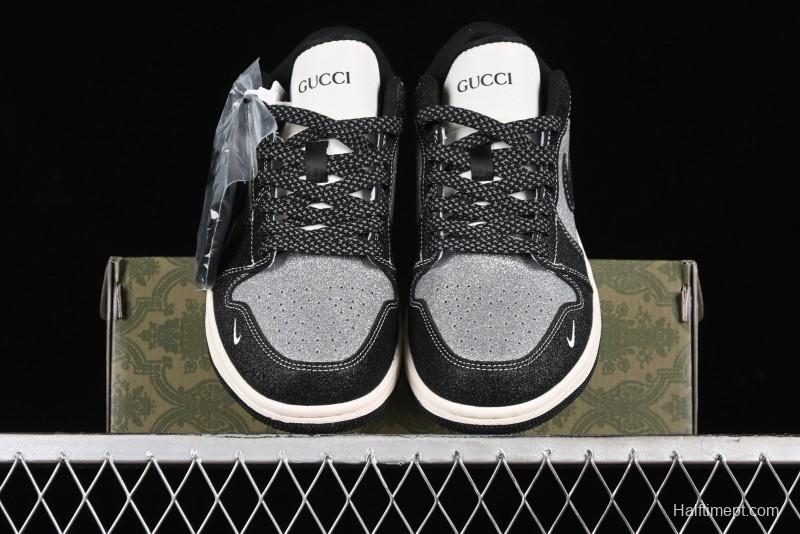 Nike Air Jordan 1 Low Retro Basketball Shoes Custom Starry Sky Design - SJ9950-012