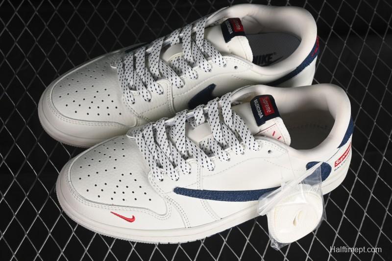 Nike Travis Scott x Fragment Design x Air Jordan 1 Low OG SP AJ1 Supreme Collaboration - JH6088-608