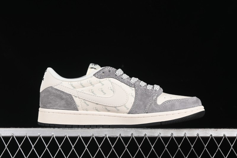 Nike Travis Scott x Fragment Design x Air Jordan 1 Low OG SP AJ1 Retro Sneakers - XY2688-124