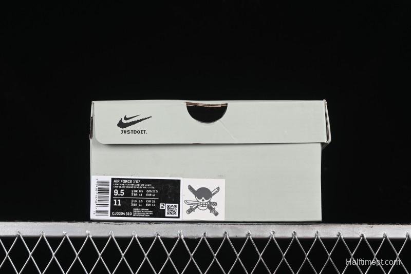 Nike Air Force 1'07 Low "Three Blade Flow" One Piece Series - Zoro's Santoryu Casual Sneakers - CJ0304-510