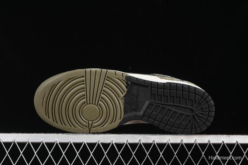 Nike SB Dunk Low UN Phantom Military Green Black Swoosh Anniversary Custom Low-Top Casual Skate Shoes - DJ2024-037