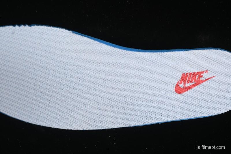 Nike Travis Scott x Fragment Design x Air Jordan 1 Low OG SP AJ1 Supreme Collaboration - Light Grey Denim Two-Tone Low-Top Casual Sneakers - JH6088-705