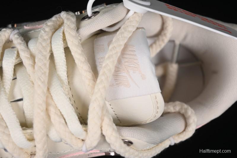 Nike Air Force 1 '07 Low Pink Deconstructed Swoosh Casual Sneakers - FC8110-181