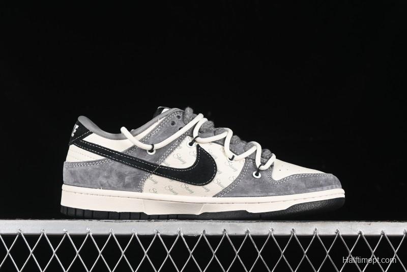 Nike SB Dunk Low Stussy Anniversary Edition Customized Low-Top Casual Sneakers - SJ2068-305