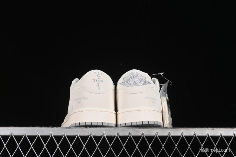 Nike Travis Scott x Fragment Design x Air Jordan 1 Low OG SP AJ1 LV Collaboration - XZ1268-002