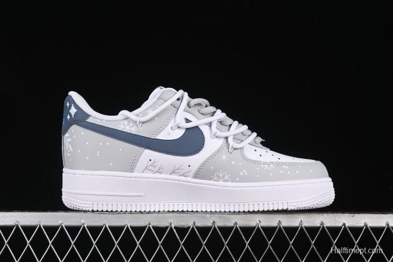 Nike Air Force 1 '07 Low Frozen Custom Paint Low-Top Casual Sneakers - ZH0316-035