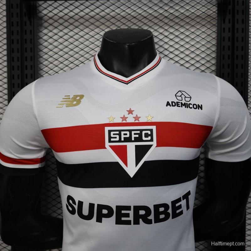 Player Version 25/26 Sao Paulo Home Jersey
