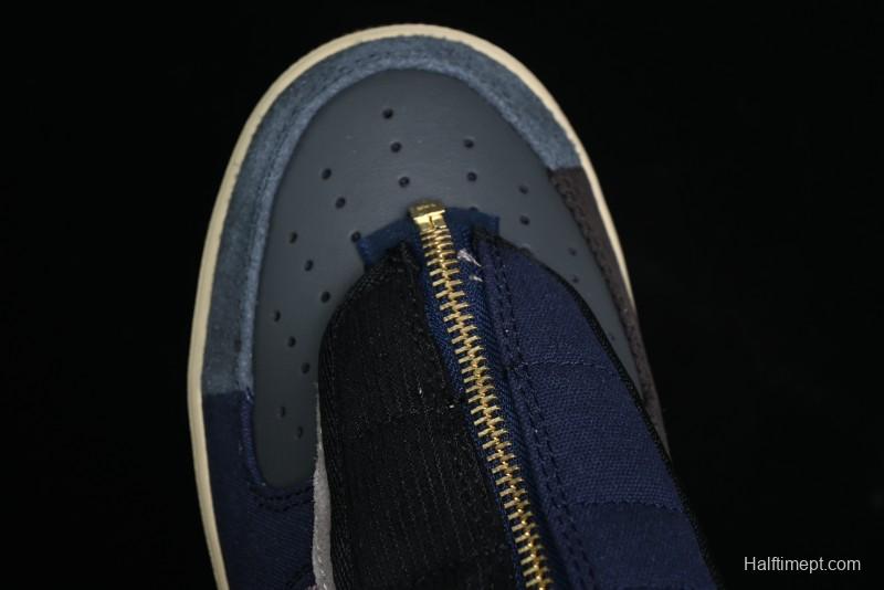 Nike Travis Scott x Air Force 1 Low Casual Sneakers with Full-Length Air Cushion - CN2405-900