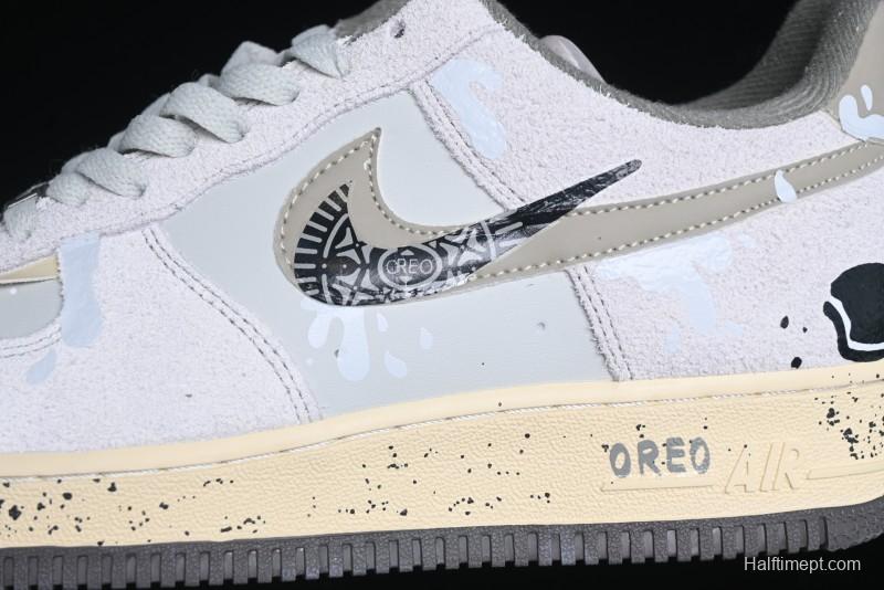 Nike Air Force 1 '07 Low Milk Cookie Custom Low-Top Casual Sneakers for Autumn Winter - KL1210-111