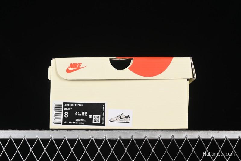 Nike Air Force 1'07 Low Stussy Collaboration - Milk Tea Low Top Casual Sneakers - XZ6188-999